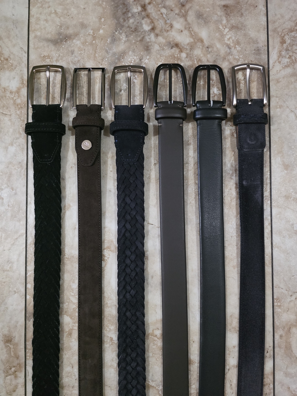6 - Luxury Brioni and Zegna Belts - Italian Designer All Size 95 Cm